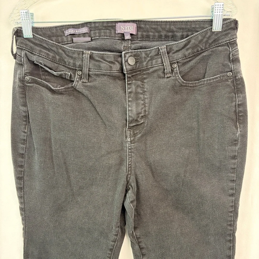 NYDJ Barbara Bootcut Jeans 14T‎ Black Excellent